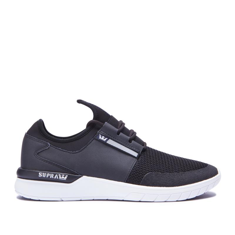 Zapatillas Bajas Supra Argentina Hombre - FLOW RUN Negras (ULVCH-6871)